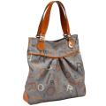 Rioni Medley Grey Pleated Canvas Tote Bag