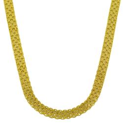 Goldplated Sterling Silver 16-inch Bizmark Necklace (4.5 mm)