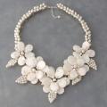 Silver Mother of Pearl and Freshwater Pearl Necklace (Thailand)