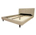 Quincy Natural Twill Fabric King Size Platform Bed