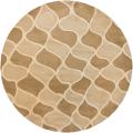 Hand-tufted Gammin Beige New Zealand Wool Rug (7'9 Round)