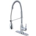 Continental Modern Spiral Pullout Chrome Kitchen Faucet