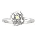 10k Gold October Birthstone Opal Love Knot Designer Ring