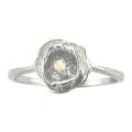 10k Gold Designer October Birthstone Opal Flower Ring