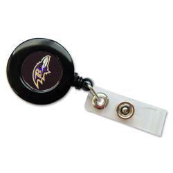 NFL Baltimore Ravens Retractable Reel I.D. Holder