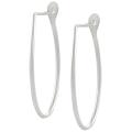 Alloy 27-mm Oval Hoop Earrings