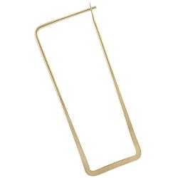 Goldfill 46-mm Flat Rectangle Hoop Earrings