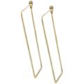 Goldfill 46-mm Flat Rectangle Hoop Earrings