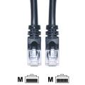 7-foot CAT 5E Black Ethernet Cable (Pack of 5)
