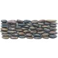 SomerTile 4x12-in Riverbed Horizon Red Natural Stone Mosaic Tile (Pack of 12)