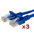14-foot CAT 5E Blue Ethernet Cable (Pack of 3)