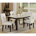 Mendoza 5-piece White 60-inch Dining Set