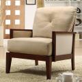 Caney Brown Microfiber Accent Chair