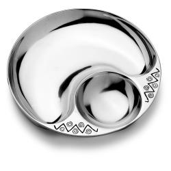 Wilton Armetale Reggae Small Chip and Dip Bowl