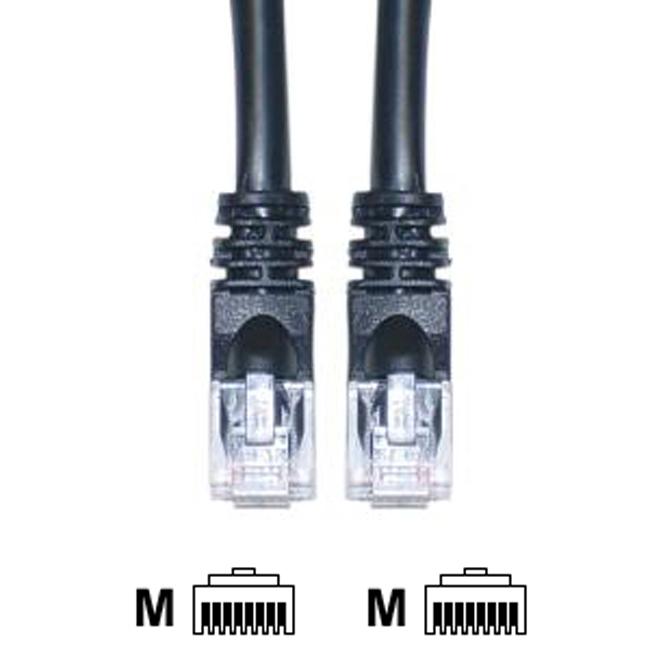 10-foot CAT 6E Black Ethernet Cable (Pack of 5)