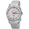 Hamilton Men's 'Seaview Day Date' White Rubber Strap Automatic Watch