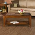 Lovett Brown Cherry Slate Cocktail Table