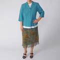 Dana Kay Women's Plus Size Skirt and Blazer Set