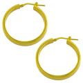 Goldkist 18K Gold over Sterling Silver Hoop Earrings