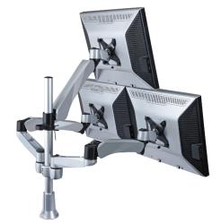 Cotytech Triple Monitor Desk Mount Spring Arm Quick Release/ Mount