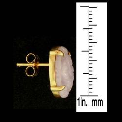 Mason Kay 14k Yellow Gold Lavender Jade Earring