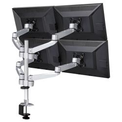 Cotytech Four Monitor Desk Mount Spring Arm Quick Release/ Connect