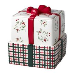 Winterberry Stackable Cookie Jar
