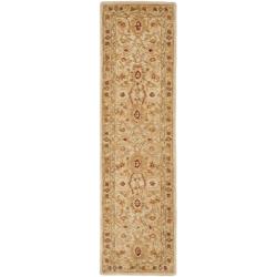 Handmade Mahal Ivory Wool Runner (2'3 x 10')