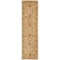Handmade Mahal Ivory Wool Runner (2'3 x 8')