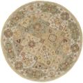Handmade Heritage Bakhtiari Multi/ Ivory Wool Rug (6' Round)