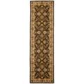 Handmade Heritage Treasure Brown/ Ivory Wool Runner (2'3 x 14')