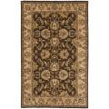Handmade Heritage Treasure Brown/ Ivory Wool Rug (6' x 9')
