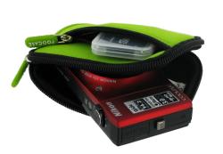 rooCase SLV2 Green Neoprene Sleeve Case for Creative Vado HD Camcorder