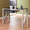 Allaire Tempered Glass Computer Desk