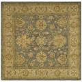 Handmade Antiquities Jewel Blue/ Beige Wool Rug (8' Square)