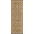 Courtyard Indoor/ Outdoor Poolside Dark Beige/ Beige Polypropylene Rug (2'7x ...