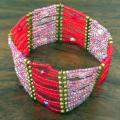 Cerise Beaded Bracelet (India)