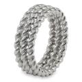 Stainless Steel Twisted Ring