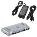 Travel Charger/ 4-port LED USB Hub for HP Pavilion/ Compaq Presario