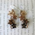 flower seeds Hanging Baskets information and tips Sterling Silver Brown Crystal Flower Earrings (USA)