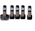 Panasonic DECT 6.0 Plus Black Cordless Phone (Refurbished)
