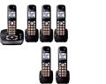 Panasonic KX-TG4036B DECT 6.0 Cordless Answering System with 6 Handsets (Refurbished)