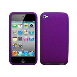 Premium Apple iPod Touch 4th Gen Purple Silicone Case