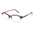 Free handy guideline for eyeglass rimless frames NVU Eyewear Unisex Stuyvesant Demi Brown Reading Glasses