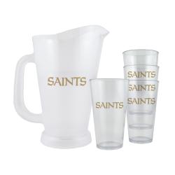 New Orleans Saints NFL Pitcher and Pint Glasses Set