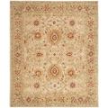 Handmade Mahal Ivory Wool Rug (9' x 12')