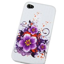 Flower TPU Rubber Case for Apple iPhone 4