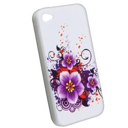 Flower TPU Rubber Case for Apple iPhone 4