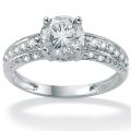 Ultimate CZ 10k White Gold Round Cubic Zirconia Ring