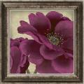 Wood 'Peony Dusk I' Embellished Framed Art
